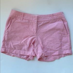 Jcrew Pink Linen Chino Shorts